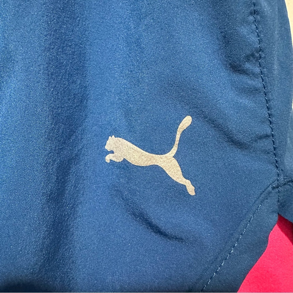 Puma The Last Lap 2 In 1 Running Shorts Pink Blue… - image 2